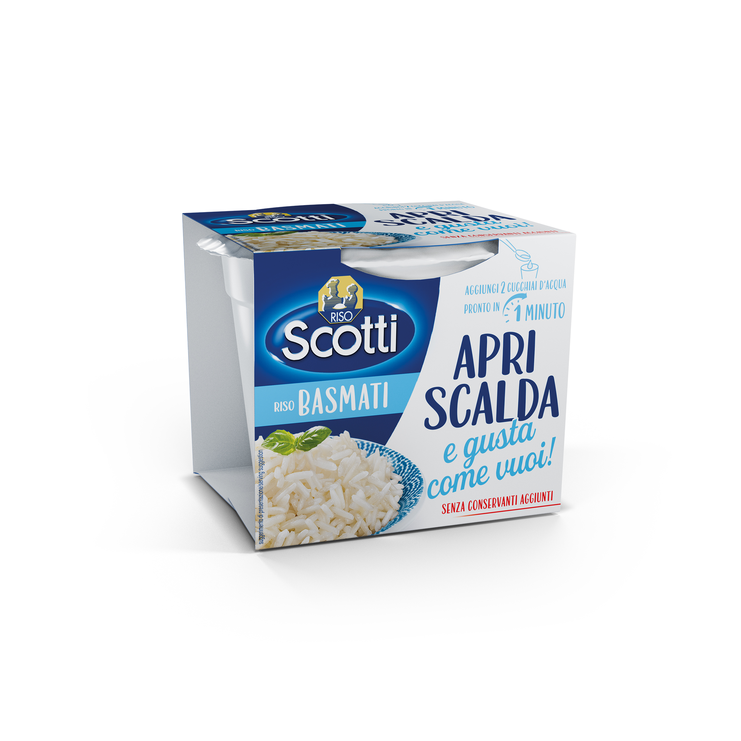 Riso Basmati. Apri Scalda e gusta.